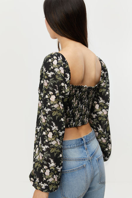 Floral Puff Sleeve Top | OAK + FORT